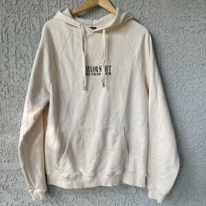 Women's Cream and White Hoodie